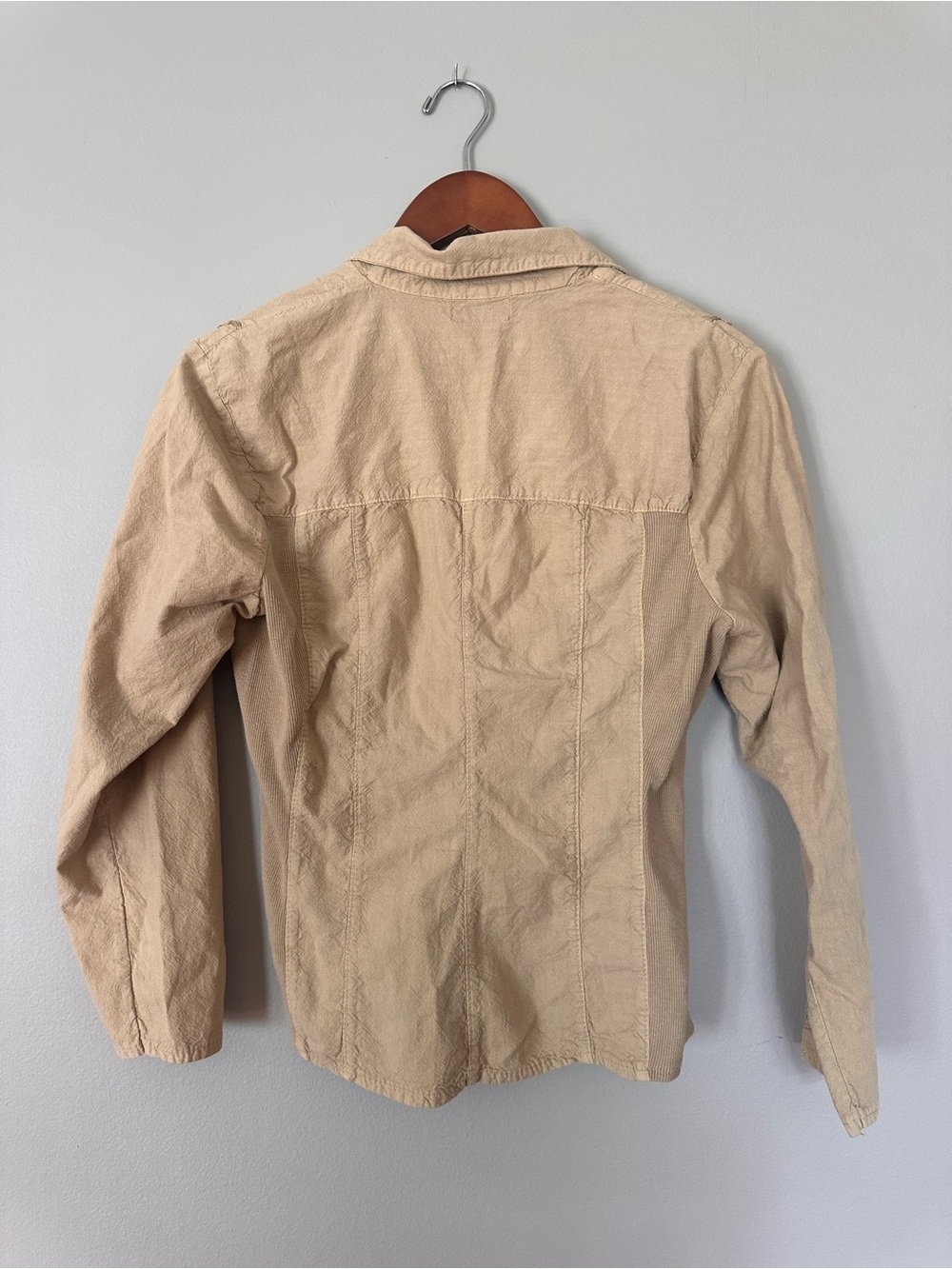 Western Tan Embroidered Button-Front Shirt - Picture 3 of 3